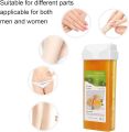Depilatory Wax Roller,Wax Strips Roll on Wax Bikini 100g Professional Roller Depilatory Wax, Wax roll Refill, Wax Roller, Home Hair Removal Large Area Body Hair Removal Wax Roller for Men and Women. 