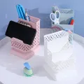 School Stationery Makeup Organizer Desktop Storage Box Container for Cosmetics Jewelry Stationery Plastic Organizer. 