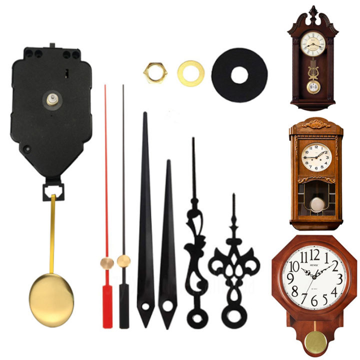 Wall Quartz Pendulum Clock Mechanism Movement Set With Hands Pointers ...