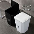 15 liter trash can, bathroom trash can, lid trash can, modern style, big site, 15L. 