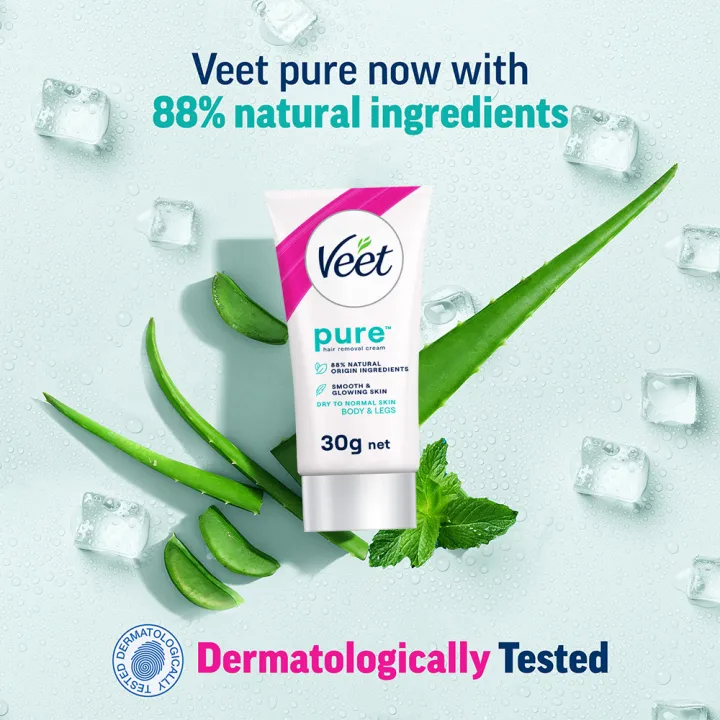 Veet%20Pure%20Hair%20Removal%20Cream%20For%20Dry%20Skin%2030gmx2%20-%20Image%203