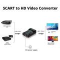 SCART to HDMI / HDMI to SCART Bi-Directional Video Converter 1080P HD Audio Video Adapter for DVD, TV, Set-Top Box, Game Console.