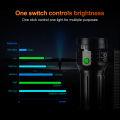 High power aluminum alloy Large flashlight Real high lumens Rechargeable led Lantern  with smart air fan cooling system. 