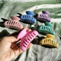 Matte Hair Claw Clips | Aesthetic Korean Style Butterfly Clutches in Pastel Shades | For Thick/Thin Hair. 