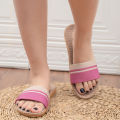 Summer Women Slippers Anti-Slip Home Slippers Lightweight Shoes Women Indoor Linen Slippers Soft Shoes. 