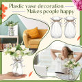 High quality diamond style plastic vase, transparent vase, suitable for table decoration, wedding, home, table decoration,. 