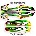 Bike Stickers CD 70 Tanki Tapa Waterproof Stickers/4 piece Tanki Tapa Stickers/Tanki tapa sticker 70cc with Multiple color/ bike stickers cd 70 full kit/Sticker for Tanki Tapa 70cc/Bike Decoration Accessories Model no (2023). 