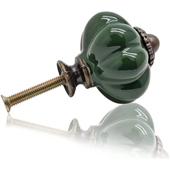 3/6/12PCS%20Polished%20Metal%20&%20Dark%20Green%20Ceramic%20Knobs%20Set%20-%20Secure%20Cabinet%20and%20Dresser%20Pulls%20with%20%20Hardware%20for%20Home%20Decoration%20-%20Image%202