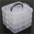 Transparent jewelry storage box large-capacity finishing box necklace ring stud earrings storage box jewelry box ornament box. 