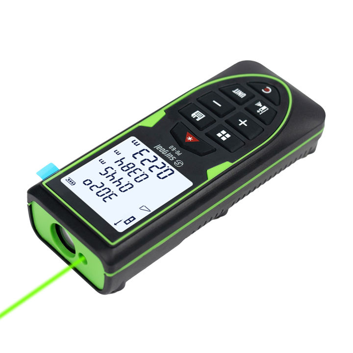 Green Laser Distance Meter 120m Rangefinder Rechargeable with Digital ...