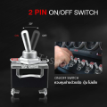 Eten 2 way toggle switch on-off 15A 250V / 20A 125V toggle switch 2 screw toggle switch with lamp fan (1 pack/10 PCs). 