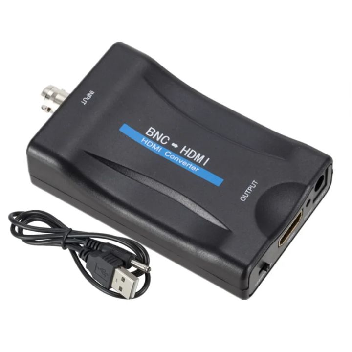 BNC%20to%20HDMI-Compatible%20Converter%20Coaxial%20Adapter%20Connector%20BNC%20Audio%20Input%20HDMI%201080P/720P%20Output%20for%20TV/Camera/DVR/Projector%20-%20Image%207