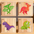 Wooden Puzzle Toy for Kids Jigsaw Forest Animal Dinosaur Traffic Educational Toddler Learning Playtime Birthday  Boy Girl. 