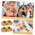 4PCS Mini Copper Finger Cymbals Belly Dance Hand Cymbals Musical Instrument ,Dancing & Performances Instrument. 