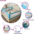 MoonCare - 3 Side Baby Bed Guard Rail Foldable Safety Fence for Kids Anti-Fall Protection Adjustable Bed Rail (3 Pcs). 
