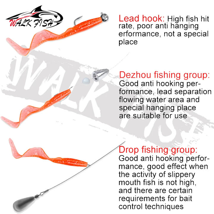 WALK%20FISH%2010Pcs%2060MM%2080MM%20Lifelike%20Fish%20Lure%20Spinpoler%20Bait%20Worms%20Artificial%20Silicone%20Soft%20Lure%20Bass%20Pike%20Fish%20Lure%20Wobbler%20-%20Image%203
