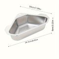1pc stainless steel kitchen sink filter drain basket wash basin leftovers residue garbage drain rack wash basin.