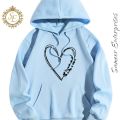 Ice Blue Premium Quality Hoodie For Girls & Women's. 