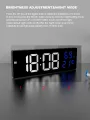 9“ Digital Wall Clock Large LED Screen Temperature Humidity Display Electronic Alarm Clock Home Decoration 12/24H Table Clock. 