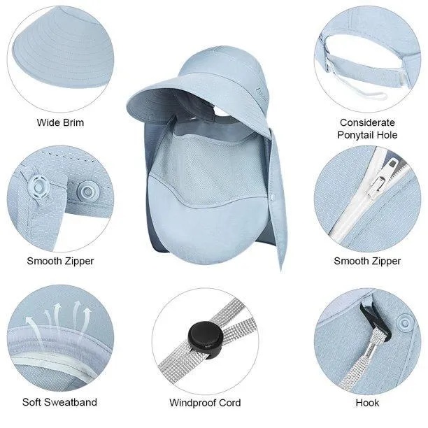 Sun%20Hat%20Women's%20sun%20hat%2099%25%20UV%20protection%20face%20cover%20with%20chin%20strap%20-%20Image%206