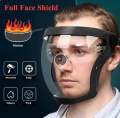 Full face shield, Super protective anti-fog transparent High-Definition face shield. 