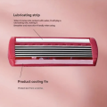 Razor for women 6-Layer blade leg hair underarm shaving knife 6-layer blades razor cross-border spot manual razor Leg shaver. 