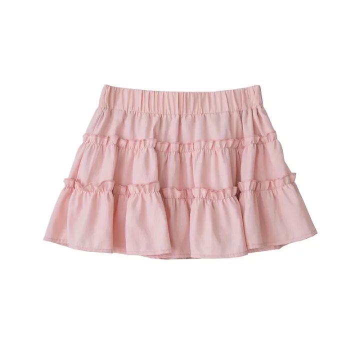Elegant%20pink%20mini%20dress%20new%20summer%20thin%20style%20French%20ballet%20design%20cake%20skirt%20lace%20edge%20WOMEN'S%20JK%20skirt%20-%20Image%205