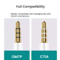 USB to 3.5mm Jack Audio Adapter,USB to Audio Jack Adapter Headset USB A to 3.5mm TRRS 4-Pole Female External Stereo Sound Card. 