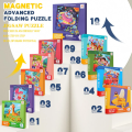 Kids Magnetic Wooden Puzzle Cartoon Pattern Busy Quiet Book Jigsaw Puzzles Game Kids Montessori Educational Toys for Children. 