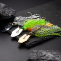 JOHNCOO 9g Metal Bait Spinner Bait Weedless Fishing Lure Buzzbait Wobbler for Bass Pike Walleye Fish. 