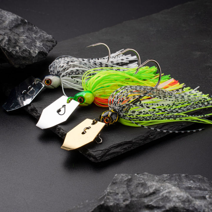 JOHNCOO%209g%20Metal%20Bait%20Spinner%20Bait%20Weedless%20Fishing%20Lure%20Buzzbait%20Wobbler%20for%20Bass%20Pike%20Walleye%20Fish%20-%20Image%206