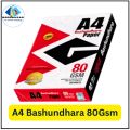 A4 paper 80 gsm, a4 paper bashundhara 500 sheet, orginal for printing, photocopy,. 