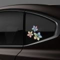3PCS Floral Glitter Decorative Car Stickers Waterproof DlY Auto Rear Windshield Fuel Tank Cap Window Motorcycle Vinyl Decals. 