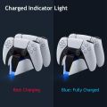 Game Wireless Charging Station for PS5 with Dual Fast Charger Dock and LED Charging Indicators.