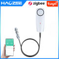 Haozee Tuya Smart Zigbee Hygrometer Thermometer With External Temperature USB Charge or Rechargable Battery. 