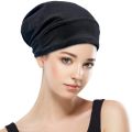Silky Satin Lined Bonnet Sleep Cap Adjustable Stay On All Night Hair Wrap Cover Slouchy Beanie Curly Protection Silk Hair Bonnet. 