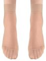 Pack Of 3 Pairs Nylon Ankle Socks For Women, Girls Quality Socks, Nylon Moza - Skin Colour. 