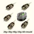 20g/30g/40g/50g/60g method feeder, fishing inline feeder, carp fishing feeder device kit feeder.