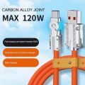 120W 7A Fast Charge USB Type C Cable 180 Dearee Rotation Elbow Cable for Game for Xiaomi Redmi Honor Phone Charger USB C Cable.