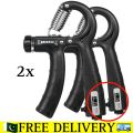 Adjustable handgrip with counter pack of 2 / forearms training / strength / gym equipment / hand gripper / workout gear / home gym / arm exercise / muscle strength. 