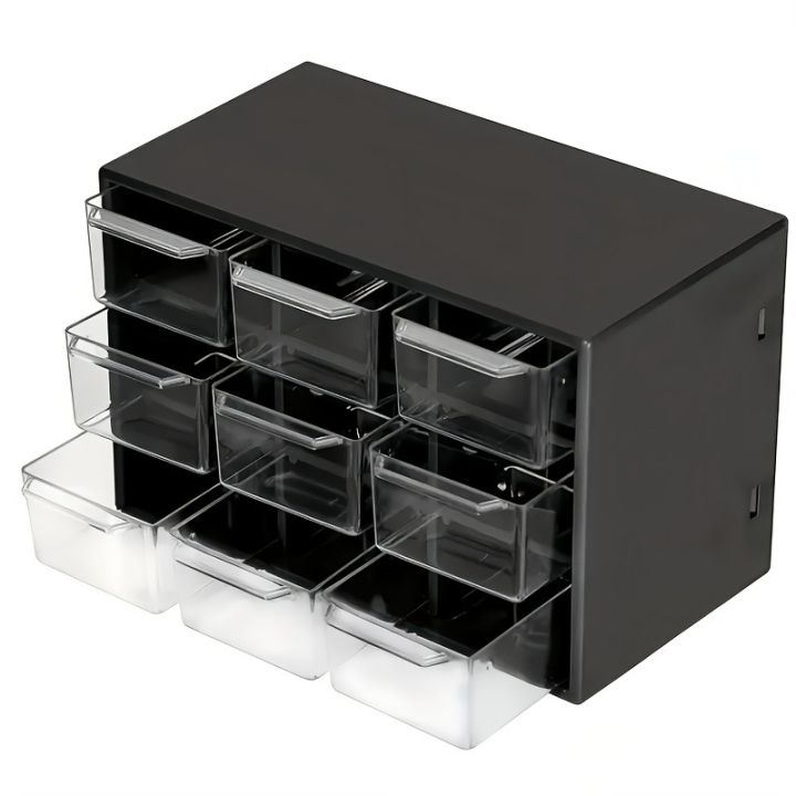 Dustproof Multi-Grid Desktop Drawer Organizer - Portable Storage Box for Jewelry, Cosmetics, Desk Drawer Organizer Box