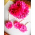 artificial flower gajra set - artificial flower gajray- gajray - pink gajray - gajraset. 