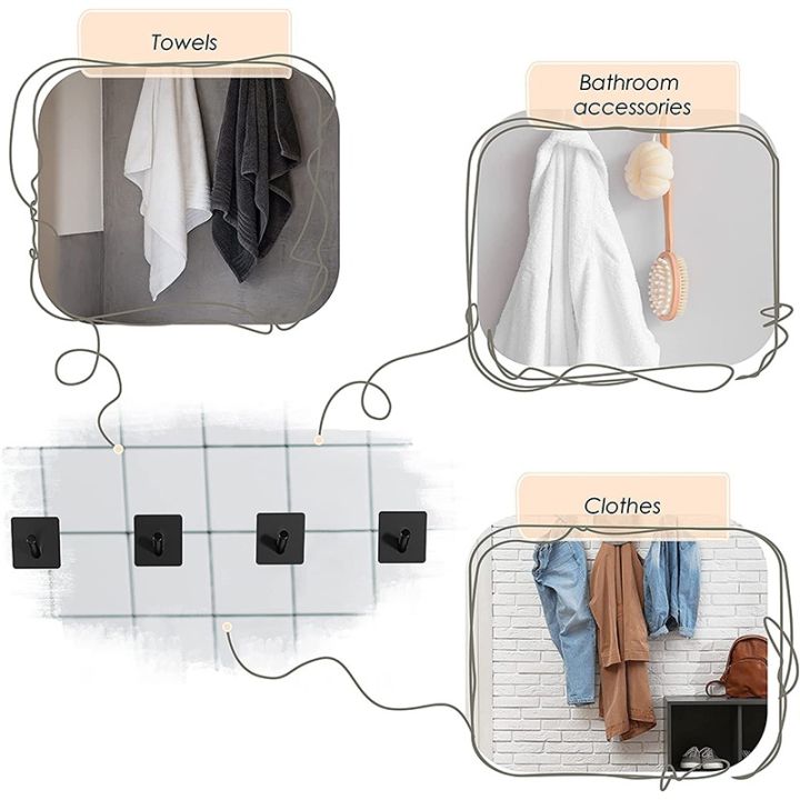 Black%20Robe%20Hook%20Wall%20Hook%20Towel%20Hook%20for%20Bathroom%20Stainless%20Steel%20Coat%20Hook%20Rustproof%20Hook%20Hanger%20for%20Kitchen%20Hardware%20-%20Image%204
