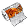 Stainless Steel Grill Rotisserie Oven For Kitchen Fry Basket Coffee Bean Grilled Cage Drum Rack Air Fryer Accessories. 