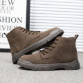 🔥Spot products🔥Fashion men Martin boots outdoor ankle boots men work shoes durable. 