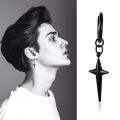 Vnox Basic Cross Stars Dangle Earrings for Men Women Stainless Steel Metal Ear Spring New  Boys Girls Jewelry. 