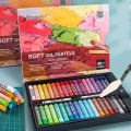 Super Soft Oil Pastels Macaron Classics Drawing Heavy Color Painting Sticks Water Soluble White No-Dirt Crayons Artists Supplies.