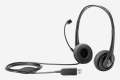 HP Stereo USB Headset, Plug-and-Play USB-A, Built-in Noise-canceling mic, Adjustable Head Strap, Padded Ear Cushions, 360-degree Bendable mic,. 