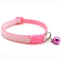 New Design Adjustable Cat pet Caller Belt(Footprint pink). 