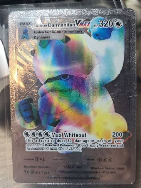 💥Pokemon 037/185 GALARIAN DARMANITAN VMAX HP320 Max, Fan Art ...